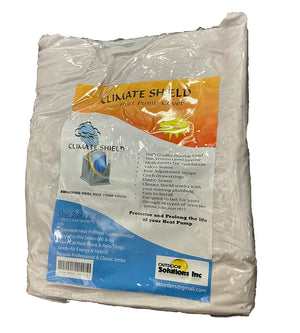 Climate Shield heat pump cover in its retail package