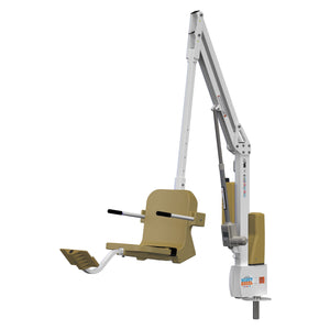 Aqua Creek Scout Excel pool lift — seat and arm detail