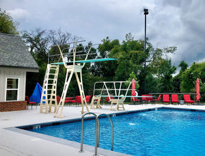 Duraflex three-meter diving stand 3M — alternate view