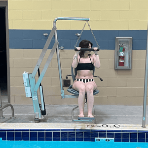 Spectrum Aquatics Traveler BP500 pool lift — lift with ergonomic seat