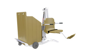 Aqua Creek Portable Pro 2 pool lift — tipped for rolling
