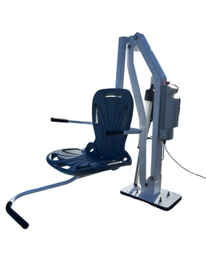 Spectrum Aquatics Aqua Buddy V2 ADA pool lift — installed at poolside
