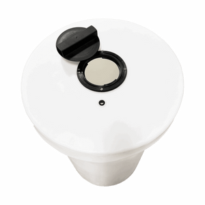 Chemical Tank with Manway Access and Containment Cover — the 30 Gallon option, detail view