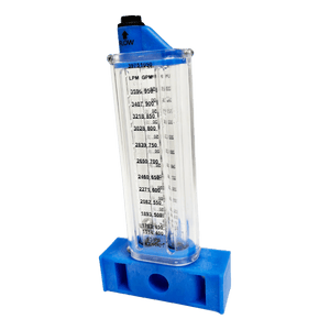 6" PVC Pool Flowmeter — the Vertical Mount option from the opposite side