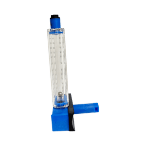 8" PVC Pool Flowmeter — close-up of the graduated scale
