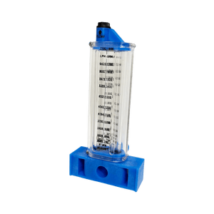 8" PVC Pool Flowmeter — the Vertical Mount option from the opposite side