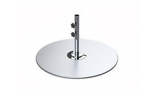 Ledge Lounger galvanized steel stack umbrella base, 36 in plate with 18 in stem and base plate