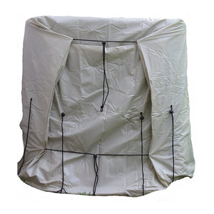 Climate Shield OSCS-HPC heat pump cover, folded