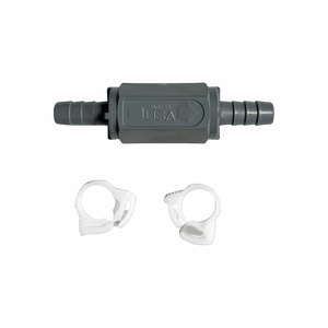 PVC Chemical Feed Check Valve — shown from the opposite side