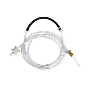 Peristaltic Pump Hose Assembly — the 13.5" Black Tygon + Vinyl option from the opposite side