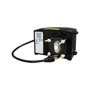 Pro Series 301 Peristaltic Chemical Metering Pump — the 120V Short Cord option from the opposite side