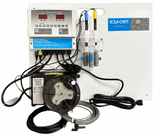 RC555XXP Ready-to-Mount pH/Dual ORP/FAC PPM Dosing System — the 1 x 38 GPD Gold Tip Probes option