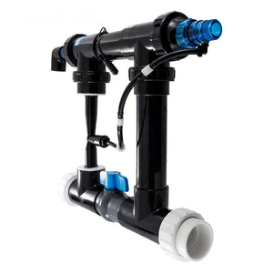 Solaxx Renaissance UV ozone assembly seen from the opposite side with the air line routed
