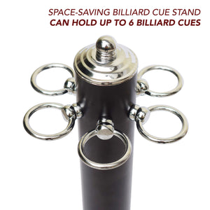Hathaway Westmont Billiard Cue Stand - upper ring cluster; the stand holds up to six cues