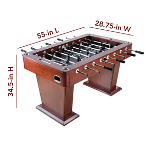 Hathaway Millennium 55-in Foosball Table Game Room Table — dimension and specification diagram