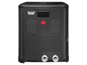 Raypak Crosswind V heat pump cabinet with front-panel water connections