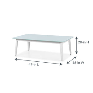 Island Retreat Newport 4-Piece Conversation Set - Gray Patio Furniture & Umbrella — dimension and specification diagram (1)