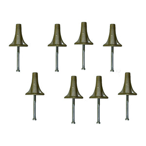 Duraflex One-Meter / Three-Meter Stand Bronze Deck Anchor Set of 8 on white background