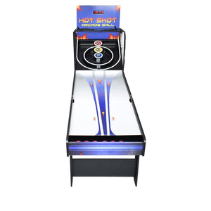 Hathaway Hot Shot Arcade Ball Table - head-on view down the lane to the scoring rings