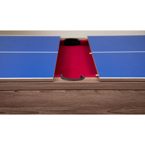 Hathaway Newport Pool Table Combo - table tennis top in place over the pool bed and pocket