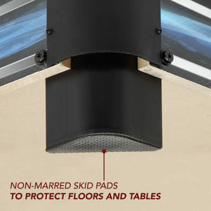 Hathaway Breakout Table Top Pool Table - non-marring skid pad on the underside of each leg