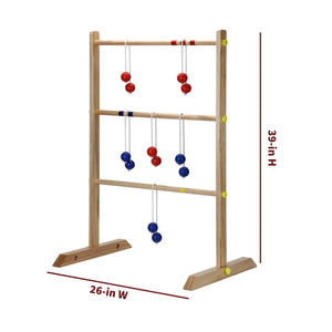 Hathaway Ladder Toss Game Set - each ladder stands 39 in high on a 26-in wide base