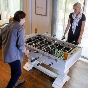 Hathaway Montecito 55-in Foosball Table Game Room Table — shown in use (1)