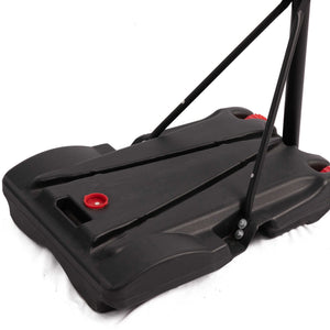 Hathaway Top Shot Basketball System - moulded base with the red fill plug and support strut