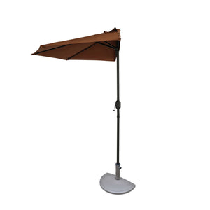 Island Umbrella Lanai 9-ft Half Umbrella in Polyester Patio Furniture & Umbrella