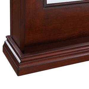 Hathaway Seville Back Bar Mirror - base shelf and stepped plinth moulding in close-up