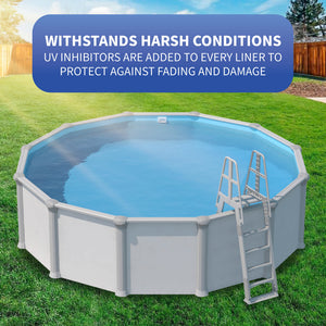 Blue Wave Round Blue Standard Gauge Overlap Liner - 48/54-in Deep Pool Liner
