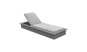 Ledge Lounger Echo Chaise — gray resin
