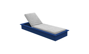 Ledge Lounger Echo Chaise — navy resin