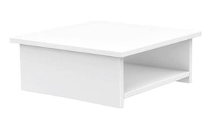 Ledge Lounger Echo Side Table — in-pool side table, white, square top