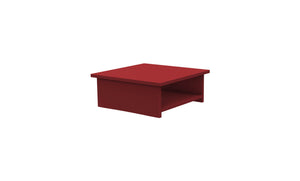 Ledge Lounger Echo Side Table — red resin