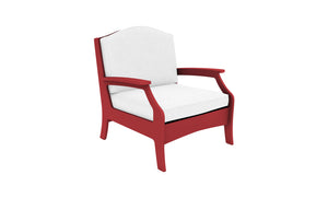 Ledge Lounger Legacy Club Chair — red resin frame