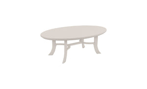 Ledge Lounger Legacy Coffee Table — oval top in cloud