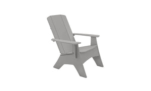 Ledge Lounger Mainstay Adirondack chair — gray colourway, front view