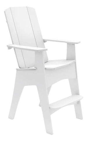 Ledge Lounger Mainstay Adirondack Tall chair — white tall adirondack chair, front view
