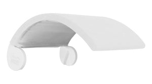 Ledge Lounger Signature Chair Shade in-pool chair shade — white frame, main product view