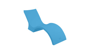 Ledge Lounger Signature Chaise Deep deep water in-pool chaise — light blue resin colour