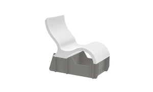 Ledge Lounger Signature Lowback Chair Riser lowback chair riser — gray frame