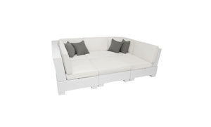 Ledge Lounger Signature Sectional Corner in-pool sectional corner seat — six piece U shape layout