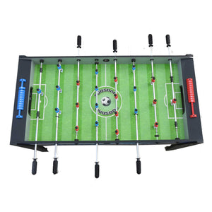 Hathaway Allure Foosball Table - playfield from above showing both teams and the score sliders