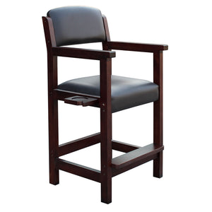 Hathaway Cambridge 30-in High Top Spectator Chair Game Room Table — Rich Mahogany
