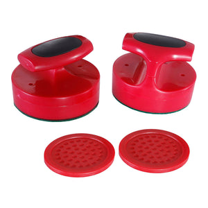 Hathaway Pro-Series Air Hockey 4-in Strikers and 3-in Pucks - Red Game Room Table