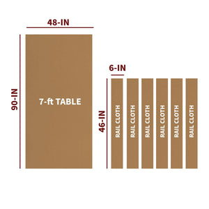 Championship Saturn II Billiard Cloth, Camel - 7-ft bed 90 x 48 in plus six 46 x 6 in rail strips