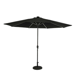 Island Umbrella Calypso Fiesta 11-ft Octagonal Market Umbrella with Solar LED Lights - Breez-Tex Patio Furniture & Umbrella
