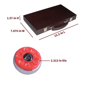 Hathaway Pro Series Shuffleboard Pucks - case 12.2 x 7.875 x 1.57 in; pucks 2.312 in across