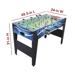 Hathaway Allure Foosball Table - 48.5 in long, 24 in wide and 31 in high